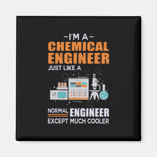 Imán Ingeniero Soy Ingeniero Químico (Frente)