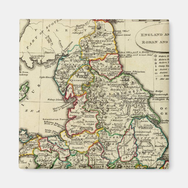 Imán Inglaterra, Gales Romano, moderno (Frente)