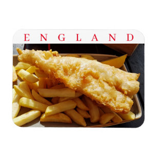 Imán Inglaterra Refrigerador de peces y patatas frigor