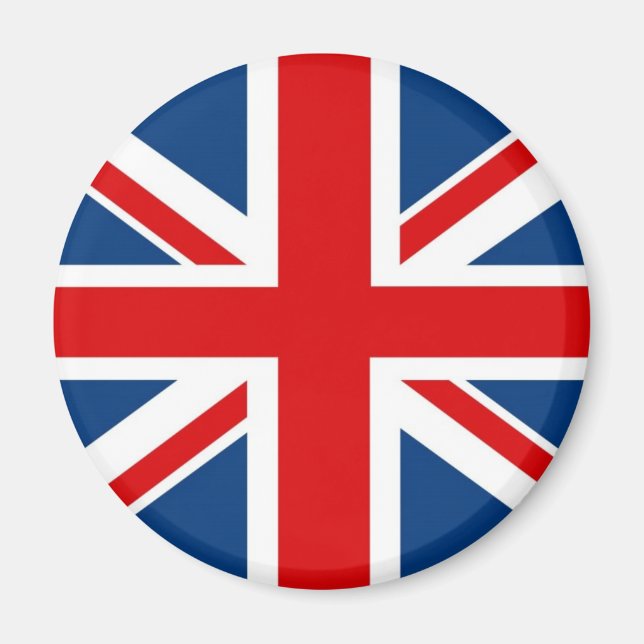 Imán Inglaterra Union Jack / British Flag Fridge Magnet (Frente)