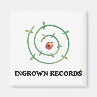 Imán Ingrown Records Ladybug Magnet Square