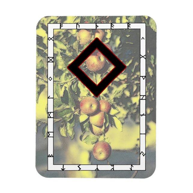 Imán Ingwaz Rune Magnet - ¡Héroe! (Vertical)