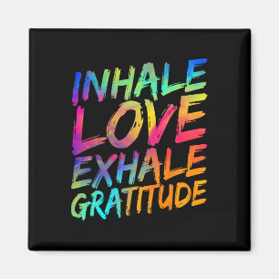 Imán Inhala Amor Exhala Gratitud Yoga Meditación Espiri
