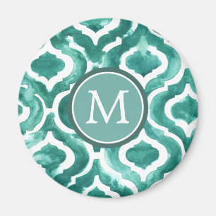 Imán Inicial   Aquamarine Motif IV