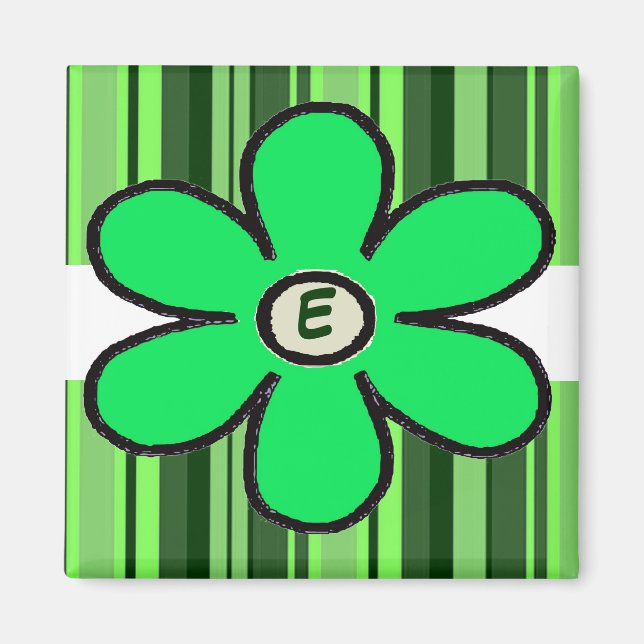 Imán inicial de banda de flor (Frente)