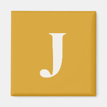 Inicial de monograma minimalista amarillo
