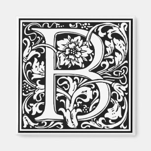 Imán Inicial decorativa "B" de la letra