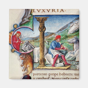 Imán Inicial 'L de Historiated