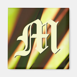 Imán inicial monograma personalizable