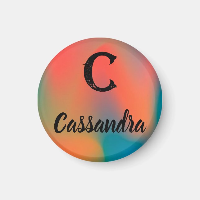 Imán Inicial y nombre (Frente)