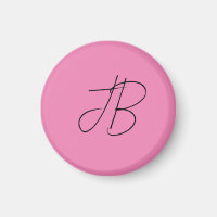 Iniciales monogramo de caligrafía plana de moda ro