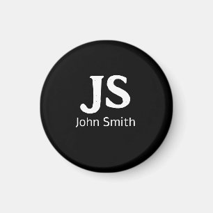 Imán iniciales personales de personalizable