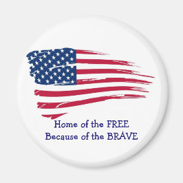 Imán Inicio de la bandera ondulada libre