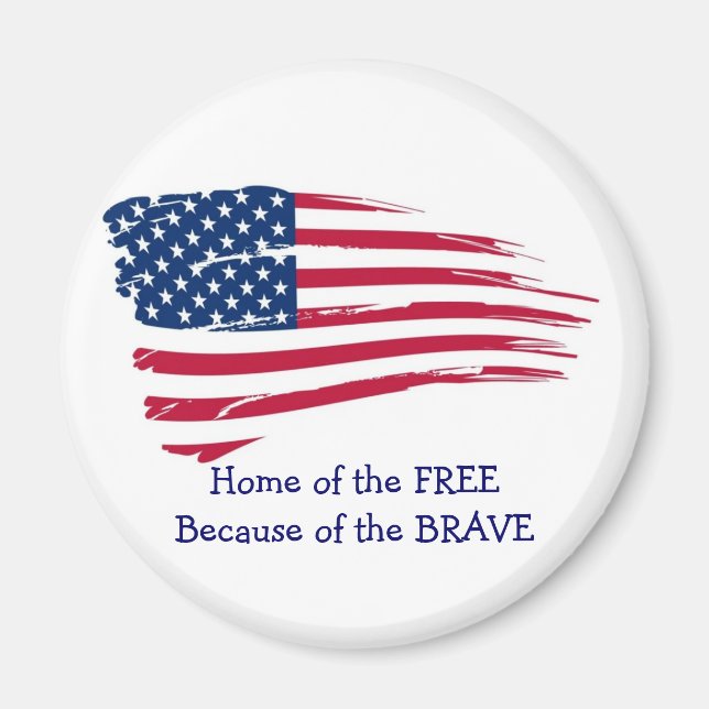 Imán Inicio de la bandera ondulada libre (Frente)