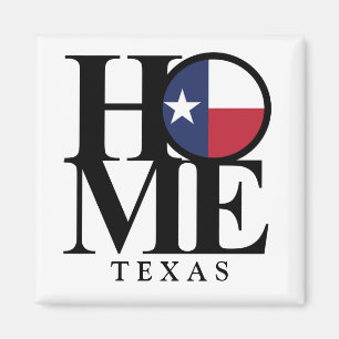 Imán INICIO Texas 2x2 Square Magnet