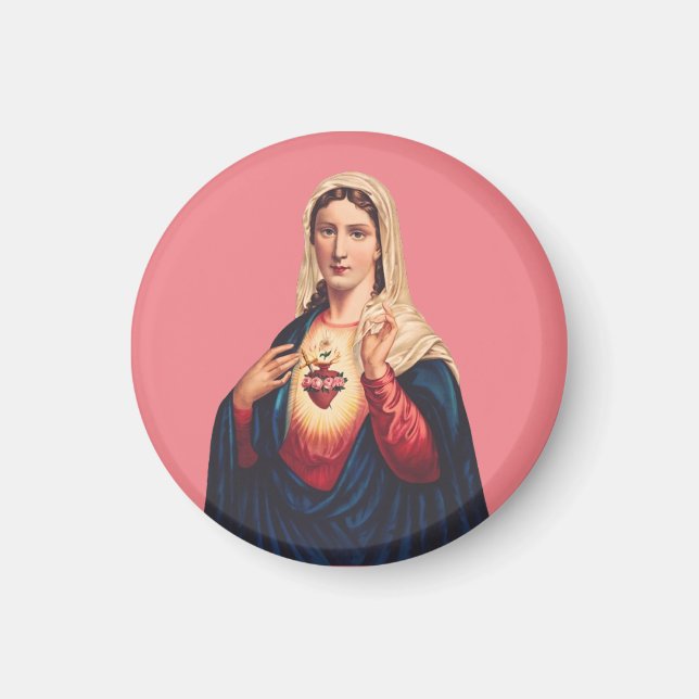 Imán Inmaculado Corazón de la Virgen María (Frente)