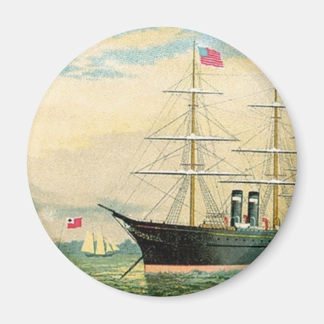 Imán Inman Steamship Company (Frente)