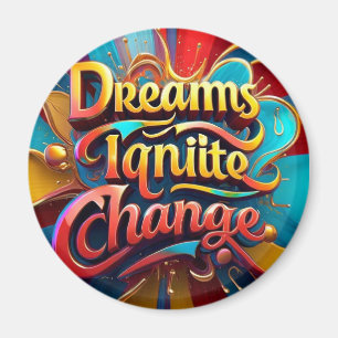 Imán "Innovar, inspirar, encender"