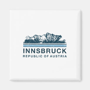 Imán Innsbruck Austria Monta Vintag Austríaco de Esquí