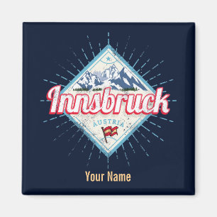 Imán Innsbruck Tyrol Austria Retro Alpes Vintage