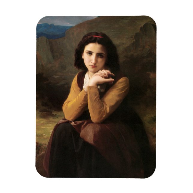 Imán Inocencia Mignon de Muchacha Adolescente, Bouguere (Vertical)