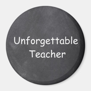 Imán Inolvidable Teacher Chalkboard Design Gift Idea