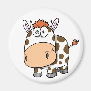 Imán insano loco de la vaca