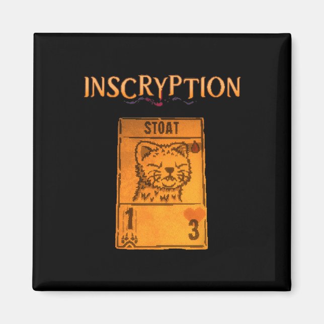 Imán Inscripción de juego de cartas sicológicas Stoad H (Frente)