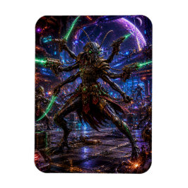 Imán Insectoid Space Pirate — Six-Armed Combatant