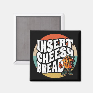 Imán Insertar Arte Divertido de Queso con Pan con Flech