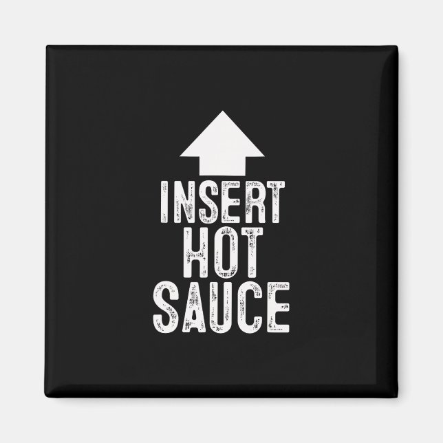 Imán Insertar salsa picante Halloween flecha apuntando  (Frente)