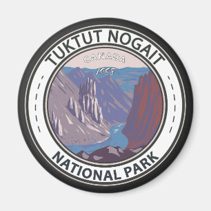 Imán Insignia canadiense del Parque Nacional Tuktut Nog