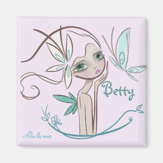 Imán Insignia con nombre, para muchacha