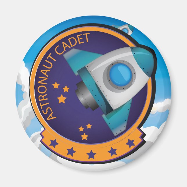 Imán Insígnia de Cadete Astronauta (Frente)