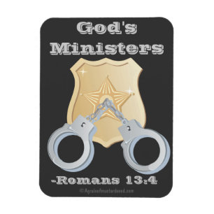 Imán Insignia de detective de los ministros de Dios