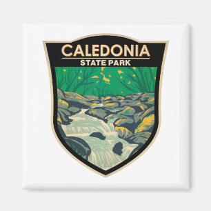 Imán Insignia de época del Parque Estatal de Caledonia