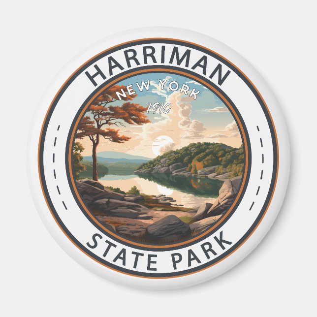 Imán Insignia de Harriman State Park New York (Frente)