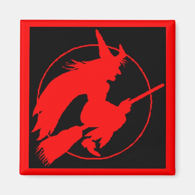 Imán insignia de honor de la mafia de broomstick (Frente)