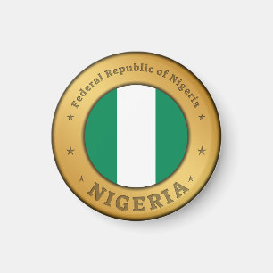 Imán Insígnia de la bandera de Nigeria