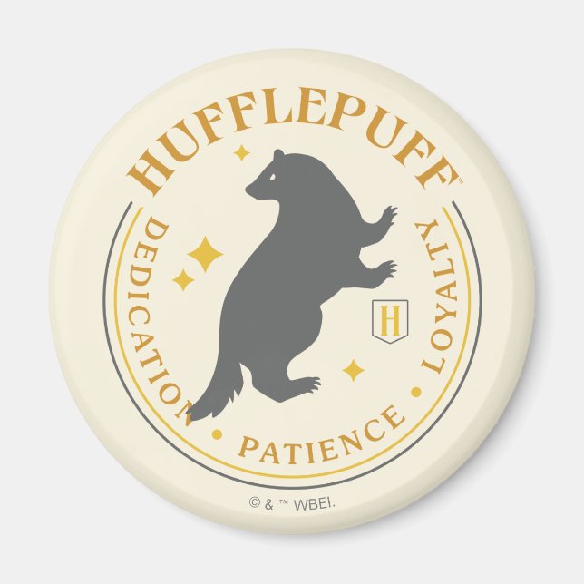 Imán Insignia de Orgullo de la Casa HUFFLEPUFF™ Tejón (Frente)