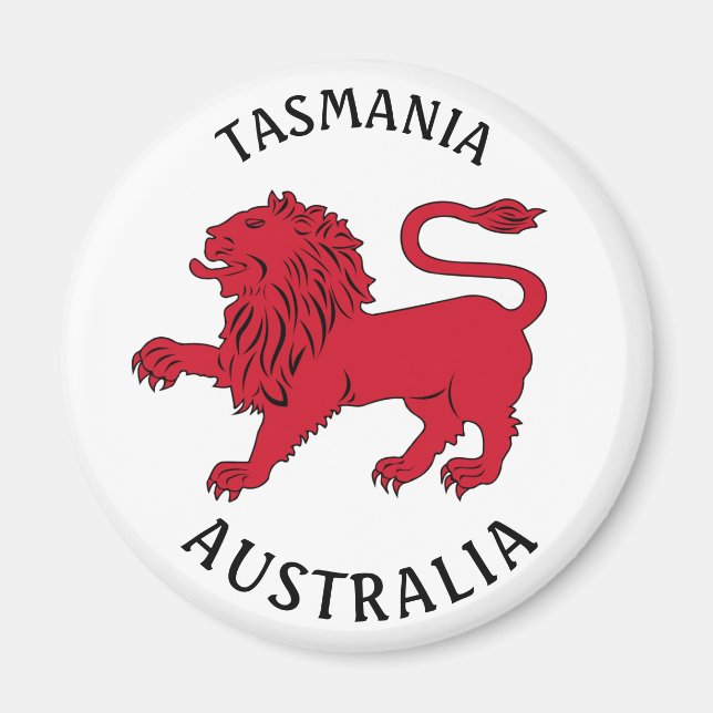 Imán Insignia de Tasmania (Australia) (Frente)