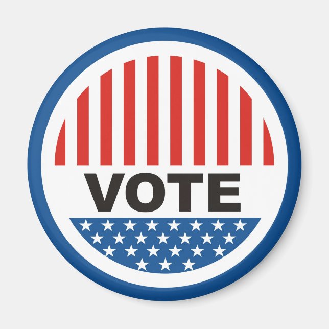 Imán insignia de voto en las elecciones presidenciales  (Frente)