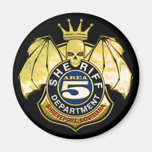 Imán Insignia del área 5 del sheriff