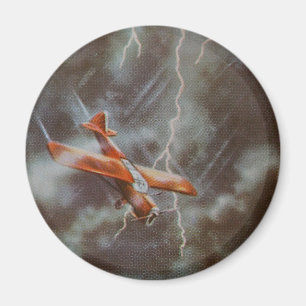 Imán Insignia del botón de avión de vintage