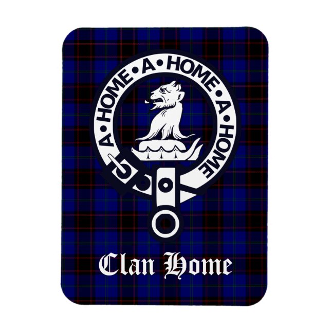 Imán Insignia del Escudo del hogar de clan y Tartán (Vertical)