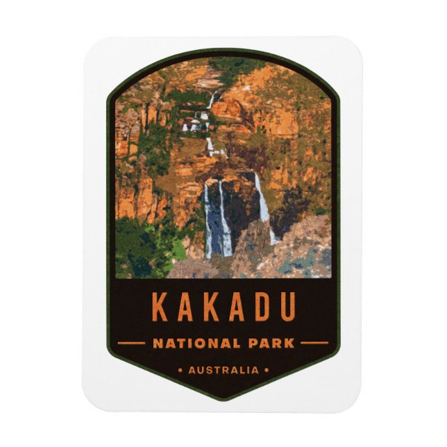 Imán Insignia del Parque Nacional de Kakadu (Vertical)