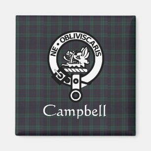 Imán Insignia Escudo Campbell y Tartán escoceses