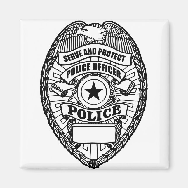 Imán Insignia policial - Genérica (Frente)