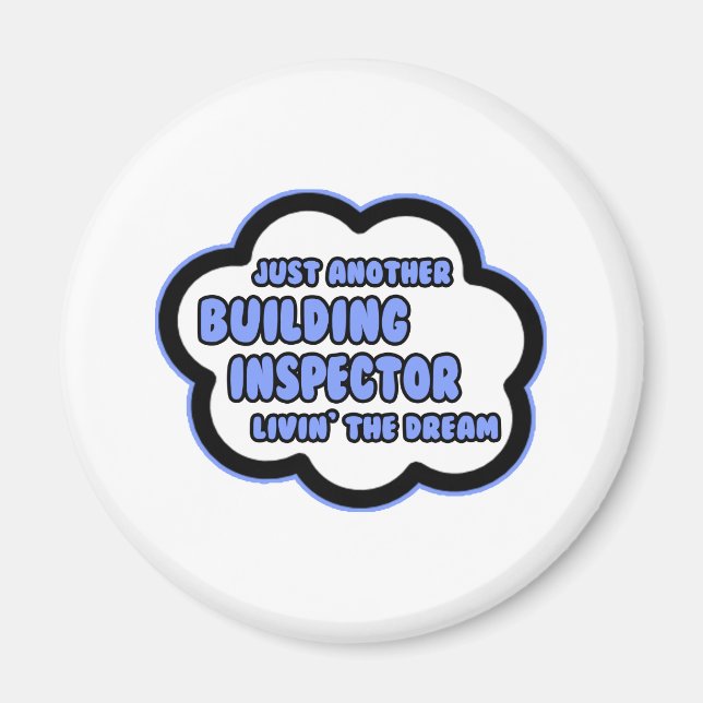Imán Inspector de construcción... Viviendo el sueño (Frente)