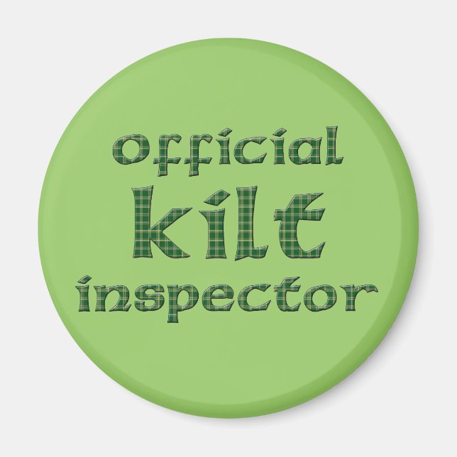 Imán Inspector oficial de Kilt (Frente)